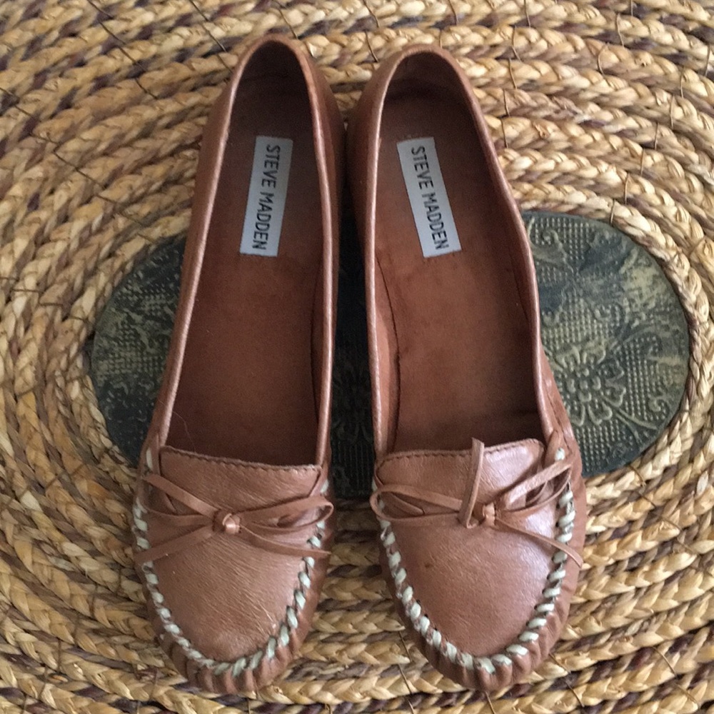 Steve Madden Bails Leather Moccasin Shoe